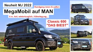 DAS BIEST  MAN MegaMobil Classic 600 4x4 Offroad  NEUHEIT Caravan Salon DD  6m wintertauglich [upl. by Aromat]