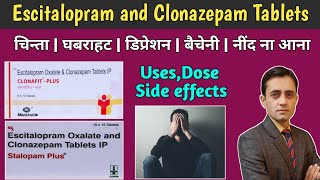 Escitalopram oxalate and Clonazepam tablets ip  Clonafit Plus tablet  Nexito Forte tablet [upl. by Milinda]