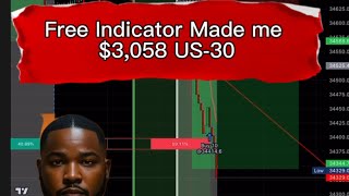 US30 scalping Strategy with Free indicator will make you money in 2024 us30scalping [upl. by Dorette215]