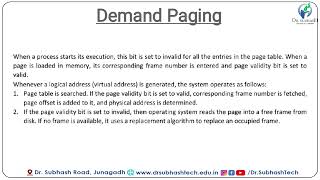 Operating System Demand Paging [upl. by Leesa]