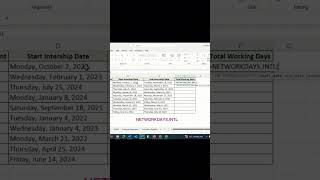 How to Calculate total working days excluding hoildays  NETWORKDAYSINTL  exceltips HR [upl. by Idnek]