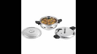 55 L quotMagic cookerquot Stainless Steel 3 in 1 Vinod Pressure Cooker All in 1 pressurecooker cooker [upl. by Esnahc854]