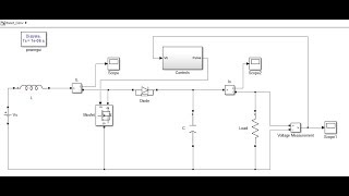 Matlab Simulation of Boost Converter with closed loop controls [upl. by Jane]