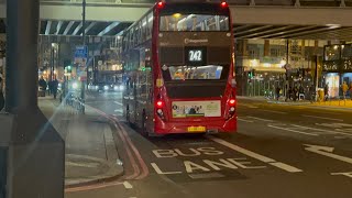 FIRST DAY Stagecoach London YX68UKJ 11024 on Route 242 at Shoreditch 24224 [upl. by Duff]