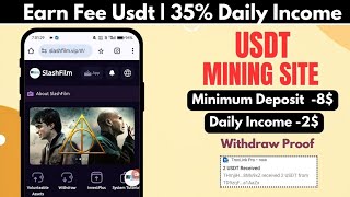 New Usdt Mining Site  Usdt earning site  trx usdt mining app  Cloud Mining  usdt investment Site [upl. by Ximena]