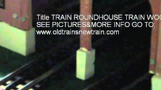 TRAIN ROUNDHOUSE TRAIN WOODEN ROUNDHOUSE O SCALE KIT [upl. by Adnuhser86]