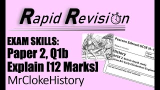 GCSE Rapid Revision Elizabethan England Exam Q1b Explain 12 Marks ReUpload [upl. by Miquela627]