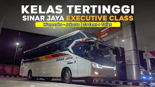 Rp 350000 NAIK BUS SINAR JAYA KELAS TERTINGGI‼️Trip Bus Sinar Jaya Executive Wonosobo  Jakarta [upl. by Eiralam]