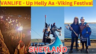 Motorhome in SHETLAND at the Up Helly Aa Viking festival  how did we get on [upl. by Aihsila]