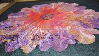 Weihnachtsstern Abstrakt Malen  Chrismas Star Abstract Painting  DIY  Acrylic pouring [upl. by Intyre]