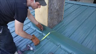 Metal Roofing Chimney Flashing Kit DIY Video  Mid Maine Metal [upl. by Novat]