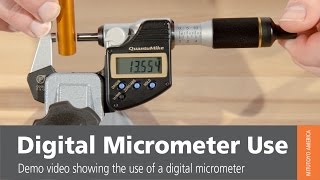 How To Use A Digital Micrometer From Mitutoyo [upl. by Tloc806]