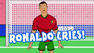 RONALDO CRIES😭 CR7 misses a penalty against Slovenia Euro 2024 Goals Highlights [upl. by Yenhoj]