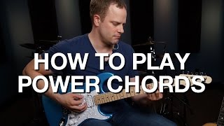 How To Play Power Chords  Rhythm Guitar Lesson 2 [upl. by Hanad]