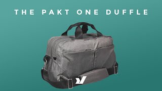 A Uniquely Designed Clamshell Duffel Bag  The Pakt One Travel Duffel [upl. by Teece]