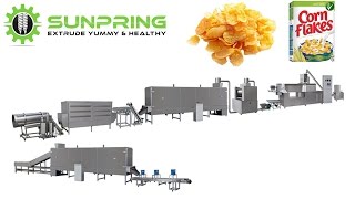 Corn FlakesCereal making machine SunPring® [upl. by Ailis]