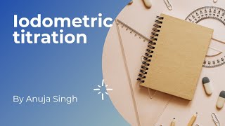 Iodometric titration experiment using KI as source of Iodine and starch as an adsorption indicator [upl. by Norvell]