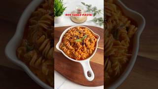 Healthier version  Creamysaucy pasta ♥️ pasta redsaucepasta healthyrecipes highproteinrecipes [upl. by Flem66]