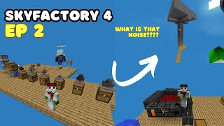 Sky Factory 4 Ep 2 Building an Insane Mob Farm and Super Smelter [upl. by Retsim]