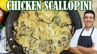 Chicken Scallopini  Easy Italian Chicken Recipe for Dinner by Lounging with Lenny [upl. by Nileak290]