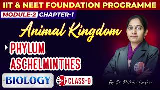 16 Phylum Aschelminthes  Animal Kingdom  Module2  Class9  Biology  EduHunt [upl. by Yetti]