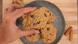 Cómo hacer Galletas de Avena y Harina de Almendras con Chispas de Chocolate [upl. by Emirac]