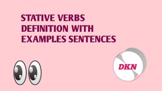 stative verbs definitionexamplesverb [upl. by Ahsekahs]