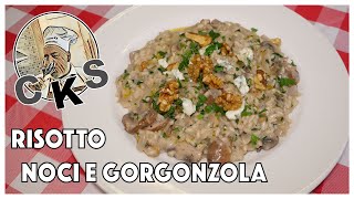 Risotto Gorgonzola Cheese and Walnuts Tutorial easy recipe [upl. by Ahsirt]