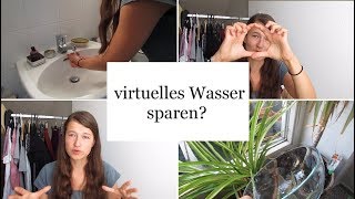 Tipps zum Wasser sparen im Haushalt  virtuelles Wasser sparen [upl. by Zela]