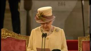 HM The Queen Addresses Houses of Parliament  Diamond Jubilee  March 2012 [upl. by Nirel]