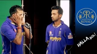 RAHANE AND TAIT ON THE MIC Royals on song for Kingfisher Ad [upl. by Kemble636]