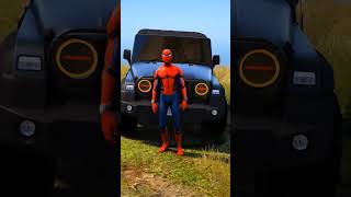 Thar vs Fortuner competition spiderman ironman shorts [upl. by Ardnaxila]