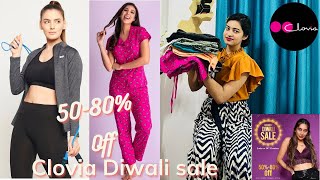 Clovia Nightwear And Active Wear Haul  Clovia Diwali Sale 5080Off [upl. by Winna69]