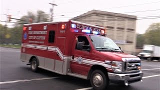 Clifton NJ Fire Department EMS 2 Responding on Paulison Ave April 27th 2017 [upl. by Virg714]