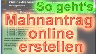 Mahnbescheid beantragen online als Vermieter Ausfüllhinweise Ratgeber Vermietershopde [upl. by Oinolopa]