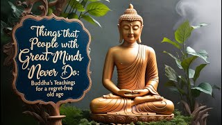 Things That People with Great Minds Never Do Buddhas Teachings for a RegretFree Old Age [upl. by Ever458]