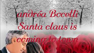 Andréa Bocelli Santa Claus is coming to town [upl. by Mail]