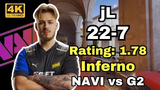 NAVI jL 227 vs G2 Inferno  EPL S20  Sep 21 2024 cs2 pov [upl. by Stillas]