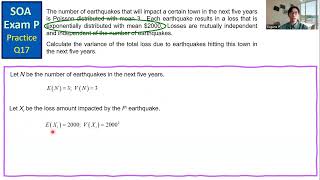 SOA Exam P Practice Q17 [upl. by Jala676]