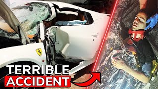 ACCIDENT Je détruis ma FERRARI et frôle LA MORT [upl. by Mab443]