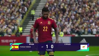 PES 2021 Gameplay  España vs Chipre  2023 [upl. by Ivad43]