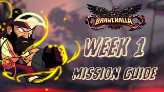 How to complete Week 1 Missions QUICKEST WAY  Brawlhalla Battle Pass Season 9 Apocalypse [upl. by Yehsa135]