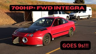 700HP Integra Goes Drag Racing Spin City [upl. by Colt]