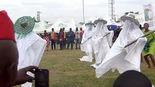 Oyo and Lagos Troupes Singing for Sango [upl. by Sset]