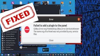 Restoring Desktop panel after Kali Linux Undercovermode crash GDBusError  FIXED [upl. by Leblanc]