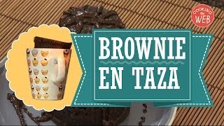 Brownie en taza solo en 3 minutos de microondas How to make Brownie in a Mug Microwave brownies [upl. by Madaras]