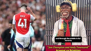 Arsenal vs Brighton  Special Commentary by Jon Champion and Andy Townsend [upl. by Anirbus]