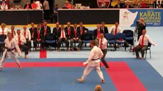 Karate SKIF EP2017 Kumite Man U20 FInal [upl. by Eelessej]