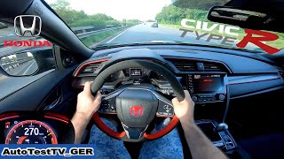 Honda Civic Type R FK8 2021 Sport Line  TOP SPEED  No speed limit  AUTOBAHN  AutoTestTVGER [upl. by Anam]