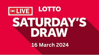 The National Lottery Lotto Draw Live Results from Saturday 16 March 2024  lotto live [upl. by Si]